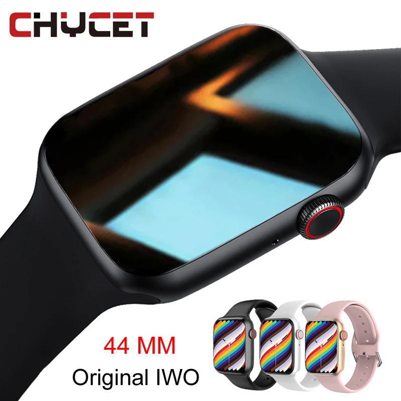 CHYCET 2021 Smart Watch Men Original IWO Dial Call Heart Rate Fitness Tracker 1.75 Inch Sport Smartwatch Women 44MM PK HW22 T500