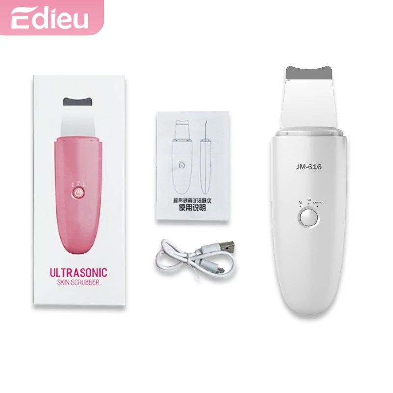 

Edieu Ultrasonic Deep Face Cleaning Beauty Shoveling Machine For Blackhead Remover Acne Skin Care Limpieza Facial Scrubber