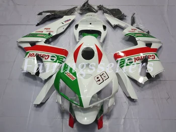 

Top (Injection mold) New ABS Motorcycle Full Fairing Kit Fit For Honda CBR600RR 05 06 F5 2005 2006 Fairings White Green Castrol