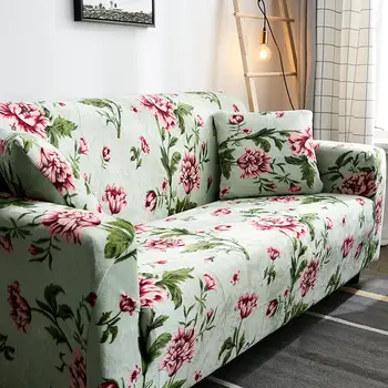 

Spring Flowers Sofa Bed Cover Foldding Elastic Slipcovers Cheap Couch Cover Stretch Furniture Covers Single Seat Sofa Cover