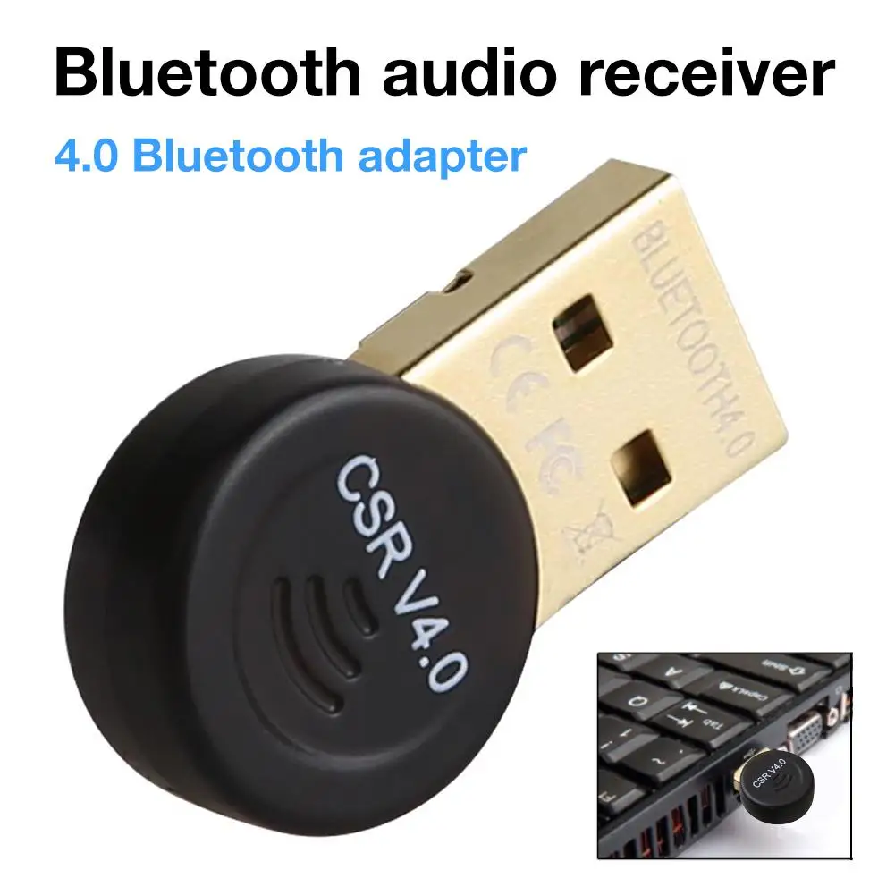 Bluetooth 4,0 аудио приемник адаптер мини стерео USB передатчик для ТВ ПК автомобильный комплект беспроводной адаптер