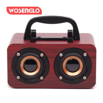 

2020 Hot selling protable retro wooden bluetooth audio support mobile phone connection TF card playback speaker