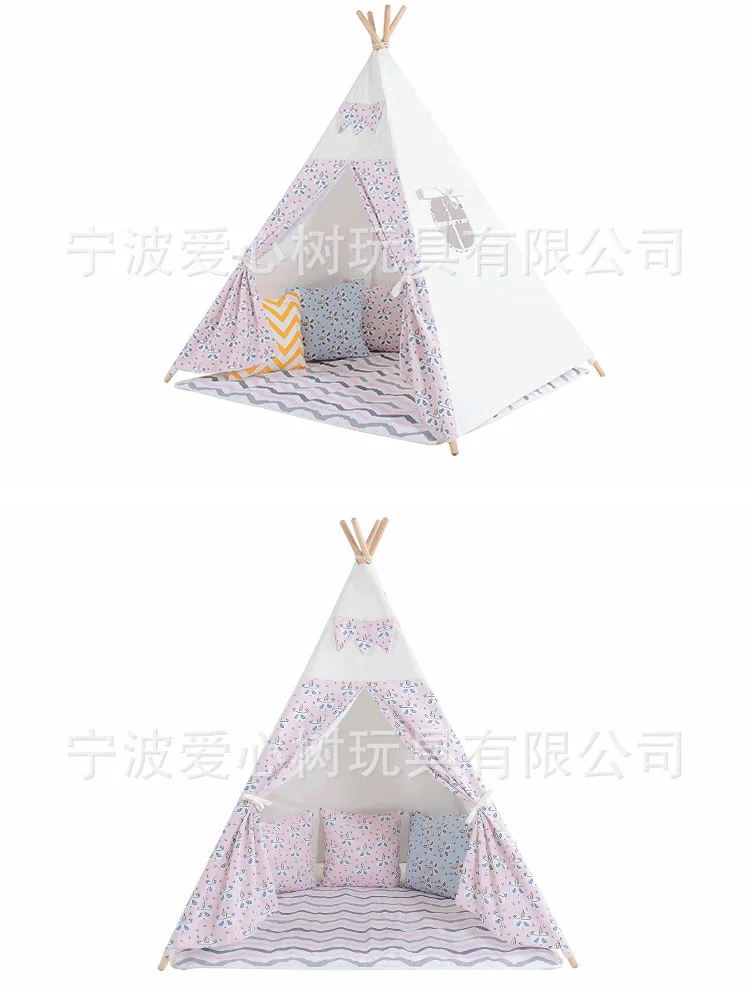 Giving Tree Teepee Tent for Children Indoor Game House Play House Portable Baby Toy House Powder Panda