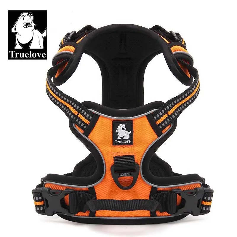 

TRUELOVE Harness Best Outdoor Adventure Dog Harness 3M reflective material Adjustable Dog Harness Safety Vehicular leads for dog