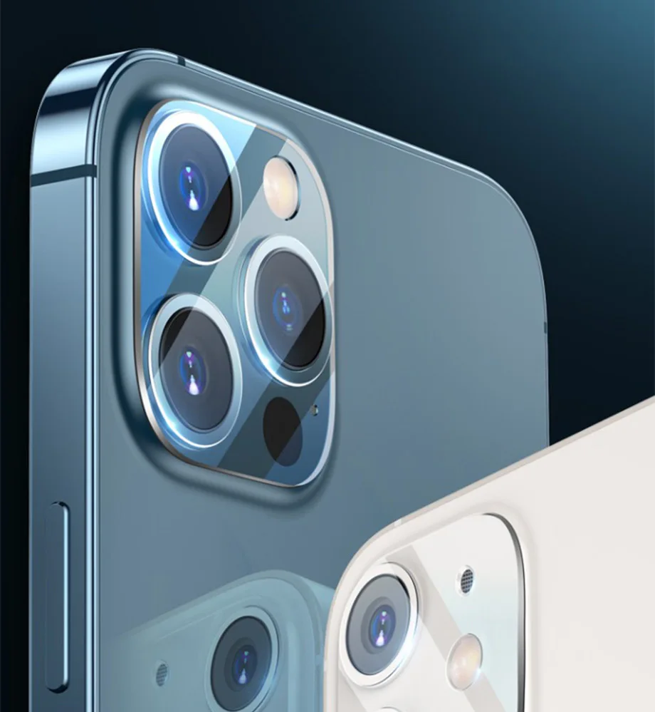 4 Camera Kính Bảo Vệ Cho iPhone 11 12 Pro Max 12 Mini Cường Lực Bảo Vệ Màn Hình Trong Cho iPhone X XR xs Max Ống Kính Kính Phim mobile tempered glass