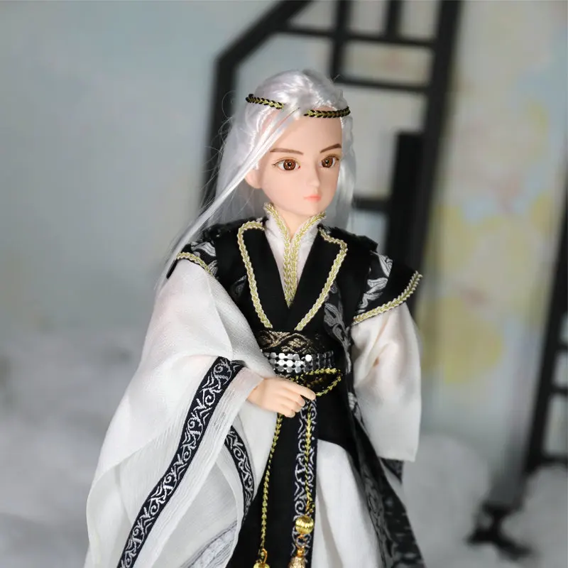 34 см ручной работы китайский костюм Кукла-мальчик 1/6 Bjd куклы мужские шарнирные куклы игрушки для детей подарок на день рождения