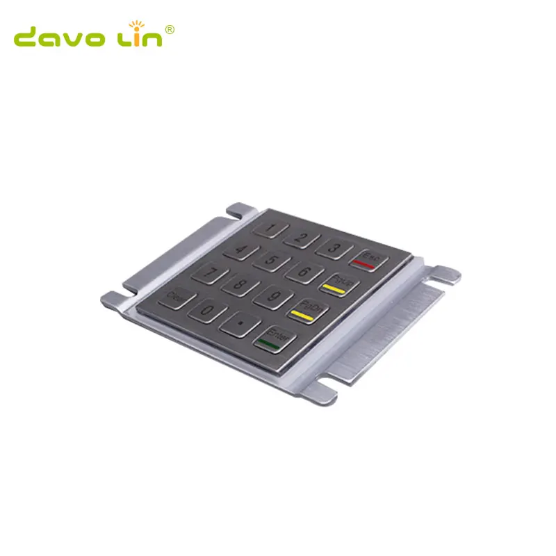 cheap price personalized vandal proof metallic keypad industrial stainless steel keypad made in China
