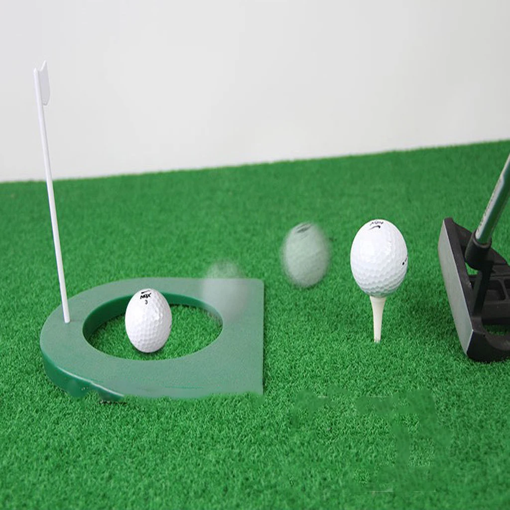 Golf Putting Hole with Flag Putting Practice Cup Practice Training Aids
