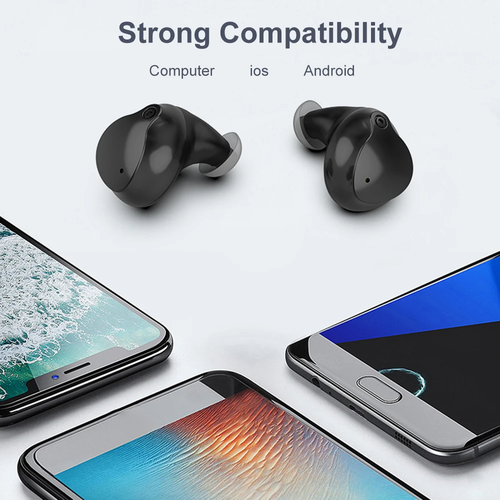 Bluetooth наушники TWS наушники спортивные с сенсорным управлением истинные беспроводные стерео наушники с микрофоном