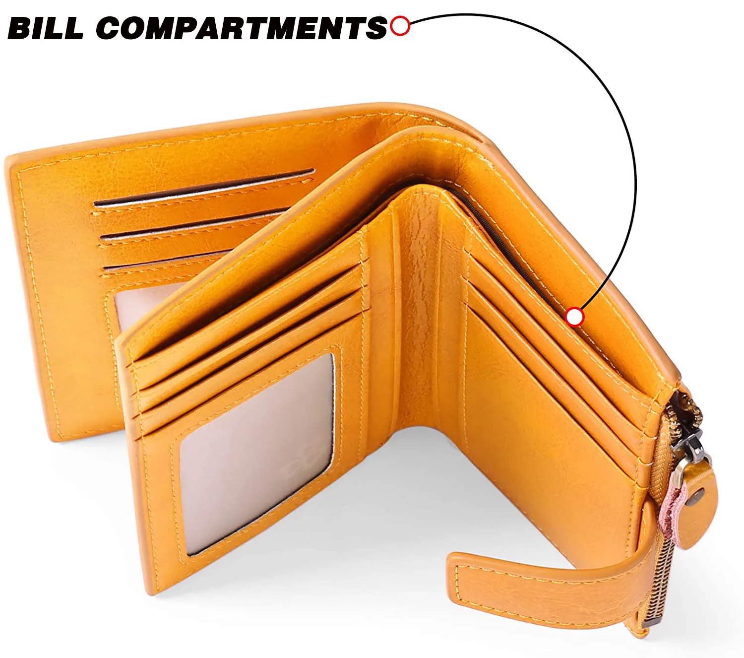 Women Wallet Genuine Leather Retro Oil Wax Cowhide Fashion Girls Wallet Short Zipper Cute Small Coin Purse for Women Women Wallet Genuine Leather Retro Oil Wax Cowhide Fashion Girls Wallet Short Zipper Cute Small Coin Purse for Women
