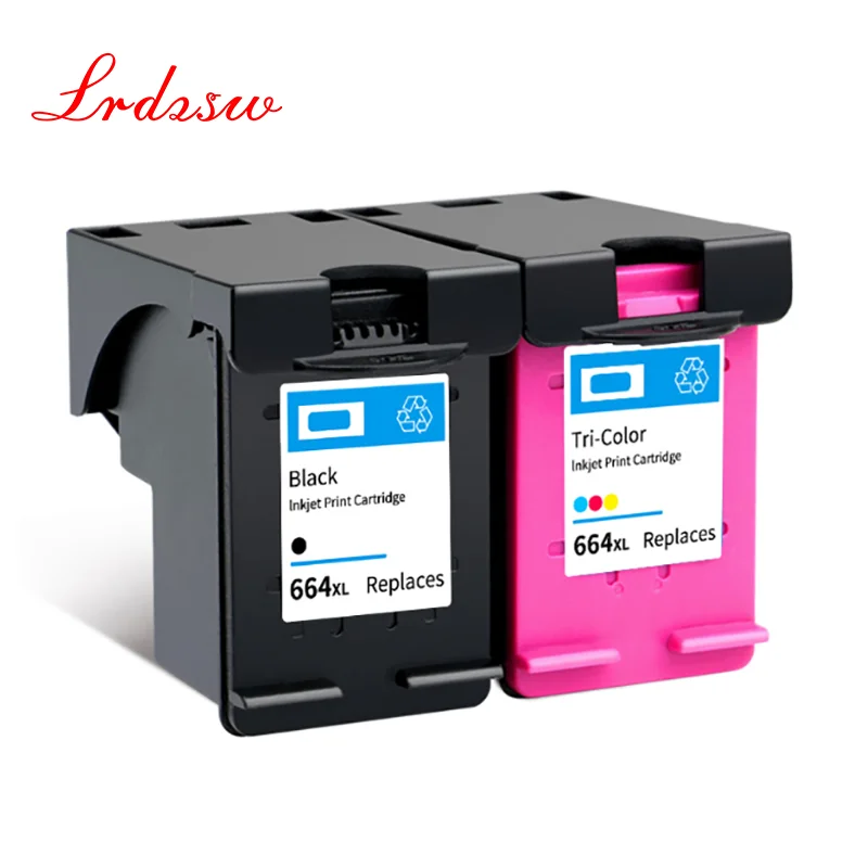 2PK для HP 664XL 664 переработанного чернильного картриджа HP664 с чернилами hp Deskjet 1115 2135 3635 2138 3636 3638 4535 4536 4538 4675 4676 4678