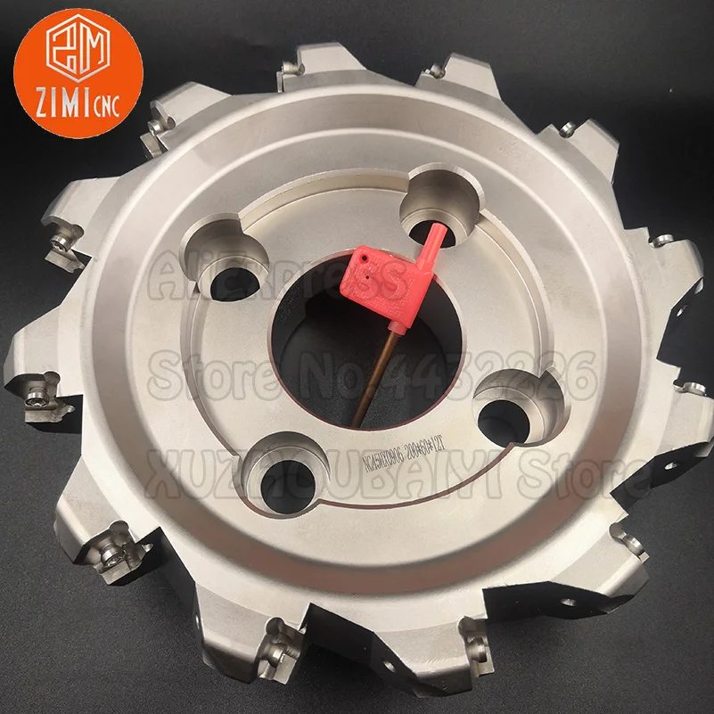 

NC45HX0906-200-60 быстрая подача 12F индексируемый CNC фрезерная головка торцевая фреза фрезерная пластина фрезерный станок по металлу