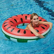 Tengweng Надувное арбузное кольцо для бассейна Плавающий Матрас для плавания бассейн утолщенный ПВХ Летний плавающий круг с сиденьем игрушки