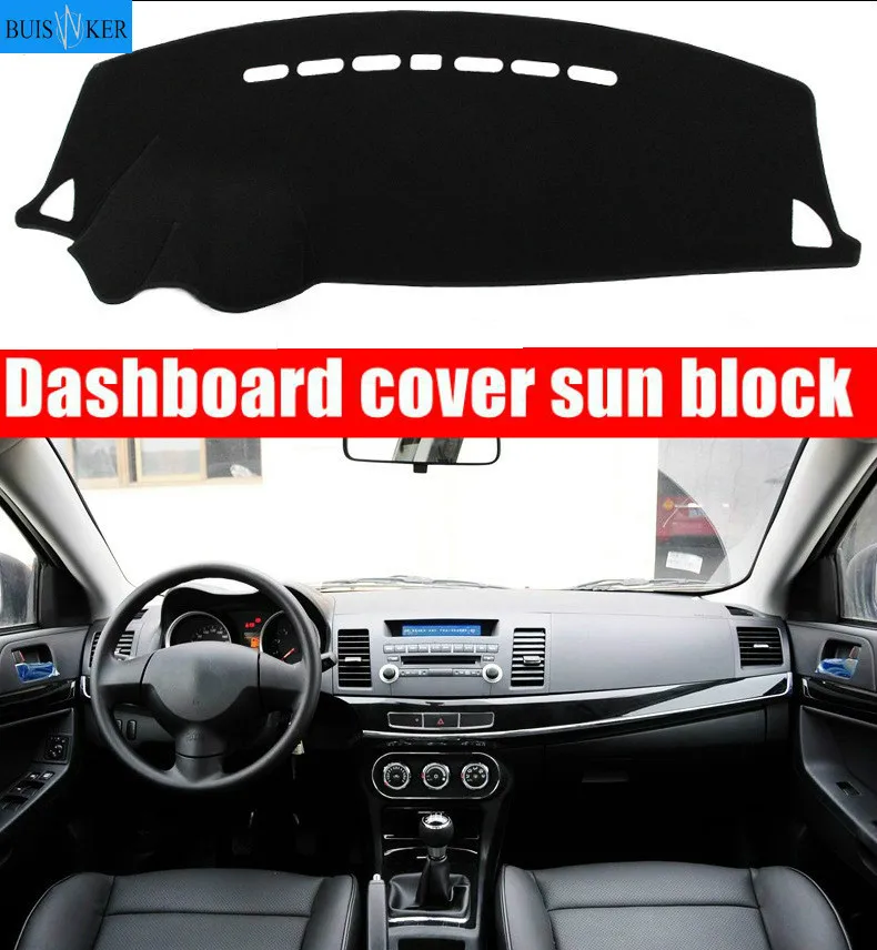

Car Dashboard Cover Mat Pad Sun Shade Instrument Protective Carpet For Mitsubishi Lancer EX 2008 2009 2010 2011-2017 Accessories