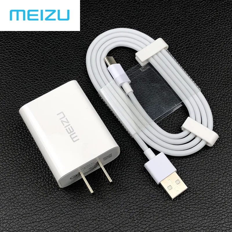 Быстрое зарядное устройство QC 3,0 Для MEIZU 16, 9 В/2 А, быстрое зарядное устройство, адаптер для Meizu MX6 15 Plus 6 6S 7 Pro MEILAN X E3, usb 3,1 typec кабель