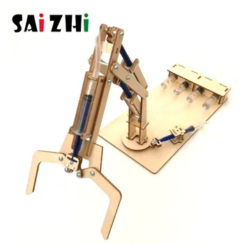 

Saizhi DiyHydraulic machinery arm Developing Intellectual STEM Toy Science Experiment Kit kids Lab Set Birthday Gift SZ3366