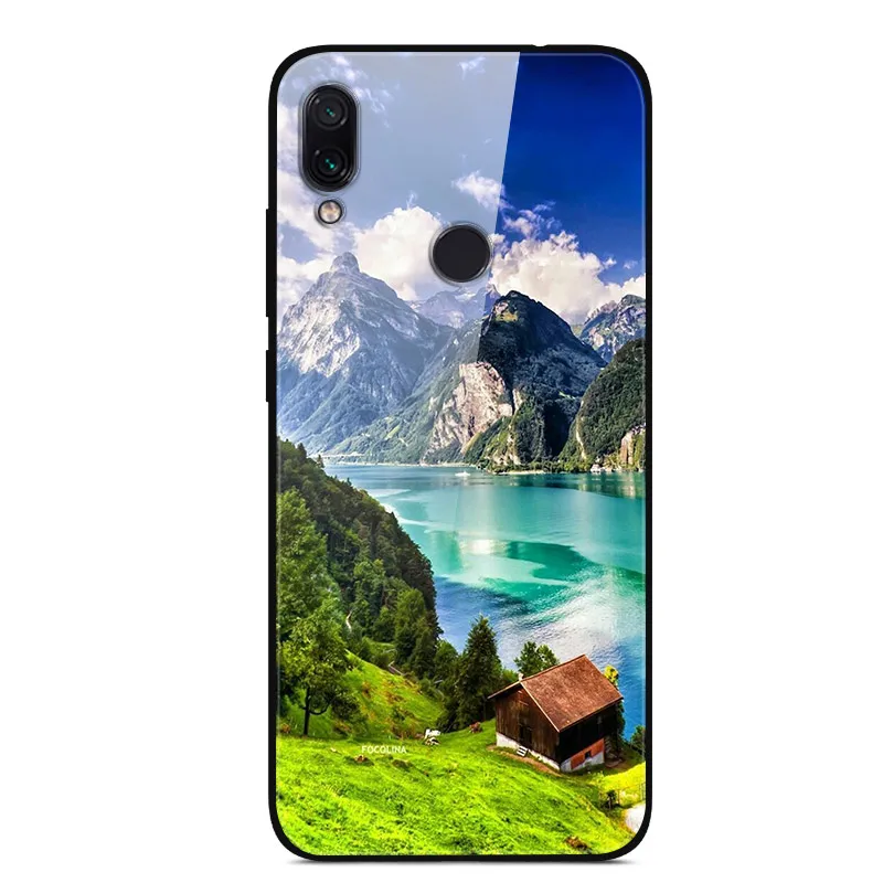 Для Xiaomi Redmi 7 Чехол для Redmi 7A чехол жесткое стекло закаленное покрытие для Redmi 5 5plus чехол Fundas на Redmi 6 6A чехлы для телефонов - Цвет: Слоновая кость
