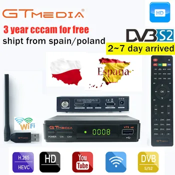 

Poland V7S HD DVB-S2 Satellite Receiver Full 1080P HD Receptor Support PowerVu YouTube Bisskey Youpron+ 3 Year cccam