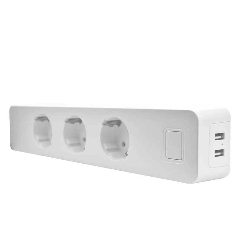 

Usb Power Strip Socket With 2 Usb Standard Extension Socket Plug Power Strip Home Electronics Adapter EU Plug