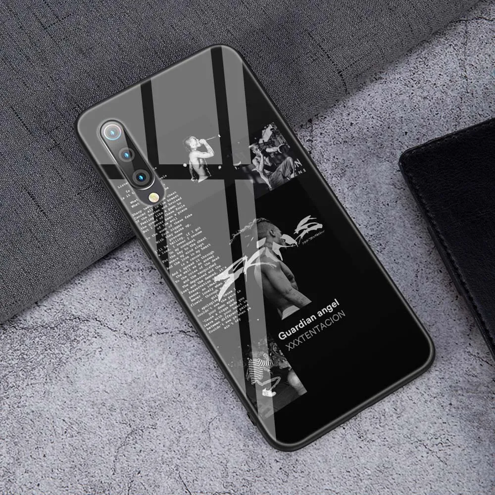 TG4 Lavaza XXXTENTACION розовый открытый Lil Открытый закаленное стекло мягкий чехол для Xiaomi Redmi Note 5 6 7 Pro mi A1 A2 8 Lite 9 F1 TPU чехол - Цвет: TG4