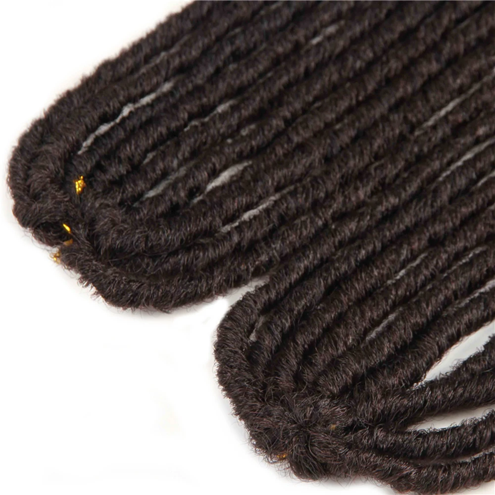 Синтетические вязанные крючком косички для наращивания волос дреды Омбре - Фото №1