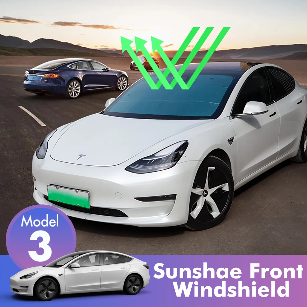 Автомобильные солнцезащитные очки Heenvn Model3 лобовое стекло для Tesla Model 3 аксессуары