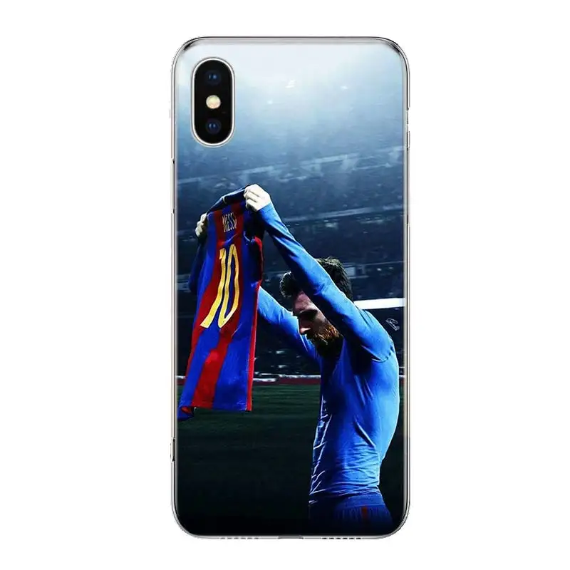 Lionel Messi чехол для телефона для iPhone 11 Pro 7 6X8 6S Plus XS MAX+ XR 5S SE 10 Ten Art TPU Coque Capa Shell