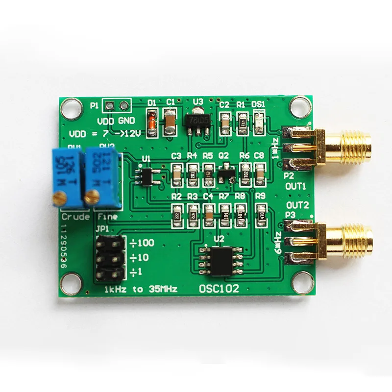 High Precision 1kH to 210MHz Adjustable RF Signal Generator One Time Six Times Clock Pulse Frequency TTL Output | Инструменты