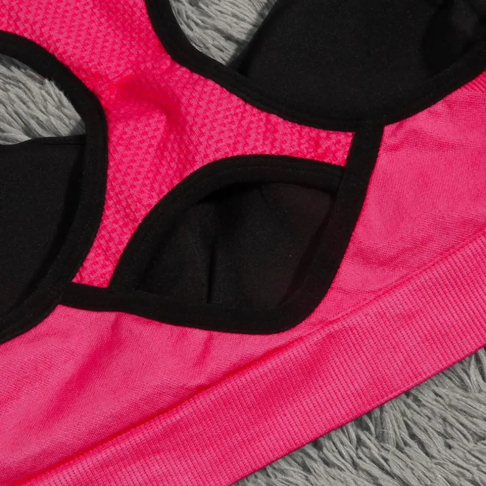 Female Shock Absorbing Quick Fast Dry Gym Fitness Running Sports Bra No Rims Full Cup Athletic Vest Underwear Best Price