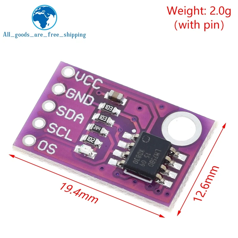 TZT 1/3PCS LM75 LM75A Temperatursensormodul für Arduino – Detail 5