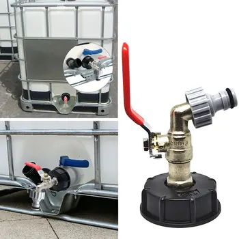 

IBC Ball Spout Water Tap Rain Container Water Reservoir Dispenser Single Lever Brass Faucet Prevent Leakage Brass Spout