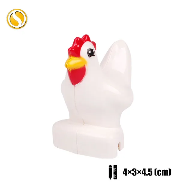 Original Big Size Assemble Building Blocks Accessory Toys For Children Compatible Big Size Animals Sets Zoo Bricks Baby Gifts Chicken