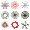 Children 22pcs Enfant Spirograph Drawing Set Brain Education Geometric Deluxe Ruler Creative Plastic Draw Picture Toys With Pen 3