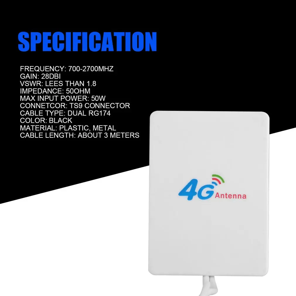3G 4G LTE антенна TS9 Разъем маршрутизатор Anetnna внешняя с кабелем 3M роутер модем для