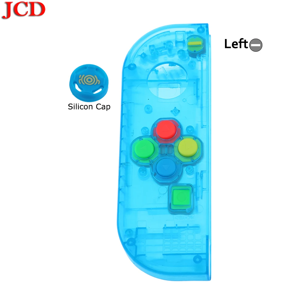 No7 Left JCD, корпус, оболочка, сделай сам, прозрачный, красный, синий, сменные Чехлы, настраиваемая КРЫШКА ДЛЯ NS, для переключения, контроллер для Joy-Con - Цвет: No7 Left