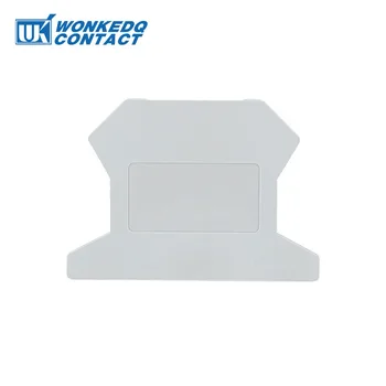 

10pcs D-UK1.5 For UK 1.5 Terminal Block Accessories End Cover Plate Din Rail Terminal Blocks
