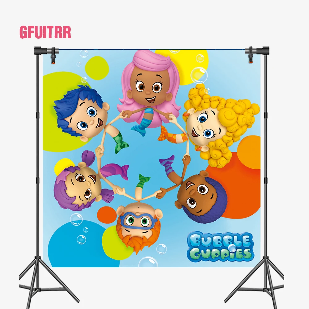 Accessoires Photobooth Anniversaire – Thème Bubble Guppies – Lot Occasion
