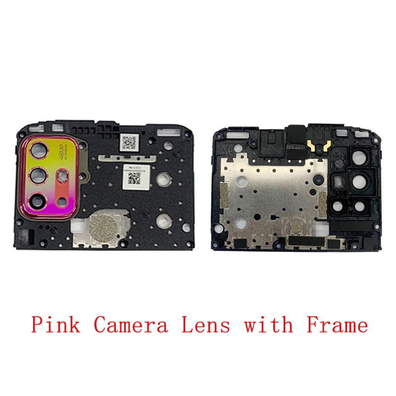 Rear Back Camera Lens Glass with Frame Holder For Motorola Moto G20 Camera Frame Repair Replacement Parts wide lens for mobile