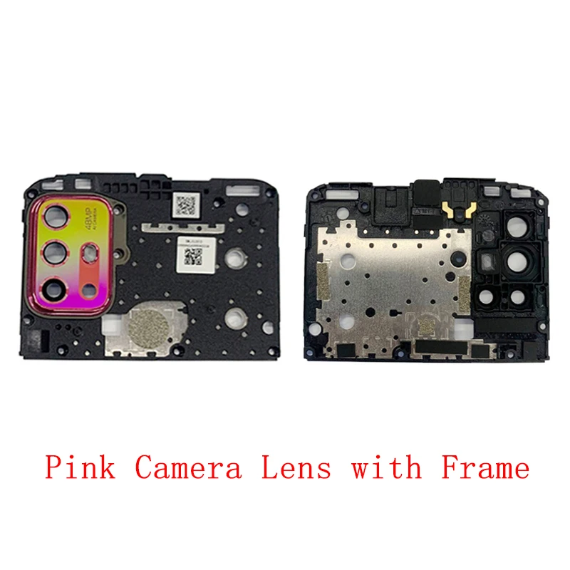 Rear Back Camera Lens Glass with Frame Holder For Motorola Moto G20 Camera Frame Repair Replacement Parts wide lens for mobile Lenses