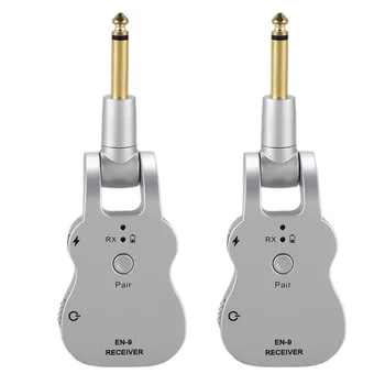 

Zebra EN-9 Wireless Audio Guitar Transmission Receiver Rewith 280 ° Rotating Plug 2.4Ghz System for Electric Guitar Bass Violin