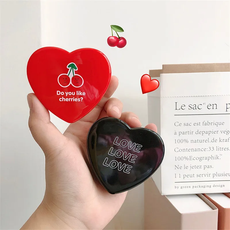 Милый в форме сердца контактные линзы коробка для хранения очки путешествия