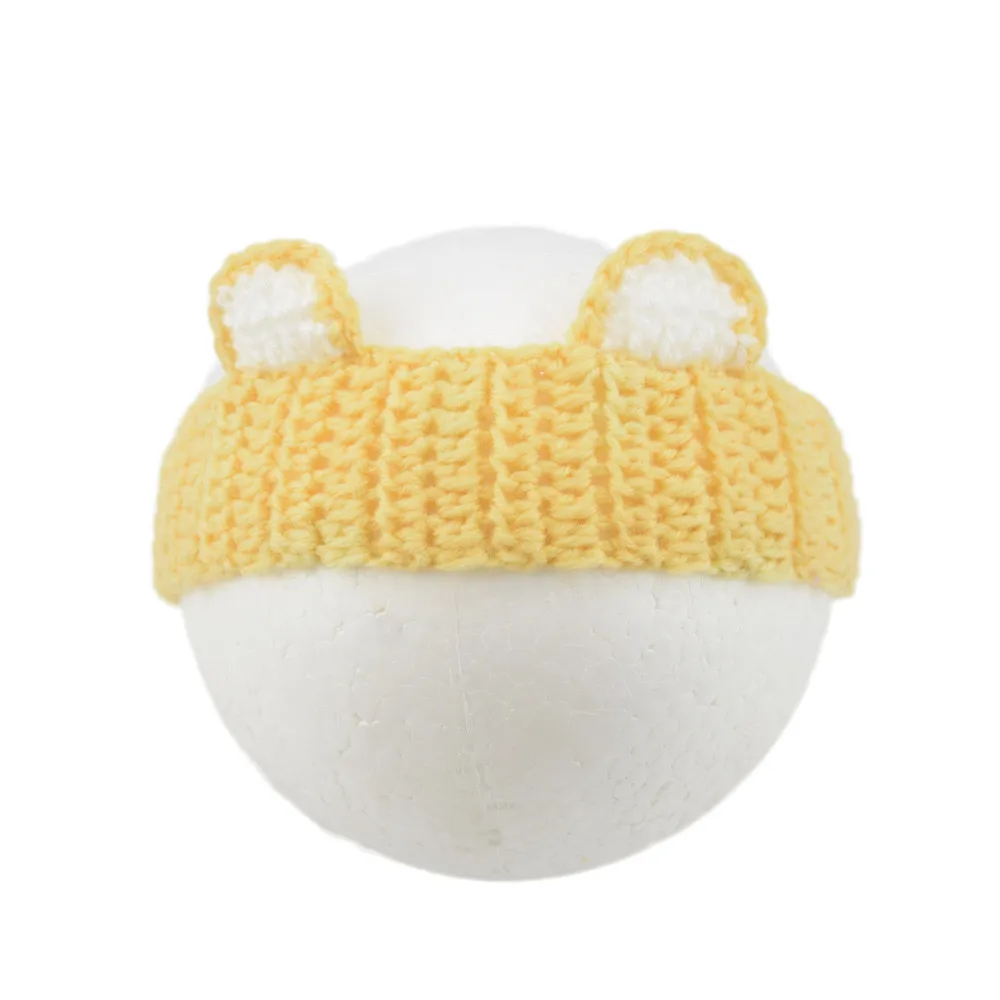 Cute Baby Headband kids rabbit ear knitted hairband woolen hair accessoriesToddler Headwear Hair Band Birthday Gift