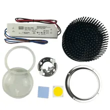 DIY CREE COB CXB3590 светодиодный свет для выращивания с идеальным держателем 50-2303CR pin ребро радиатора Meanwell драйвер 100 мм стеклянный объектив/Отражатель