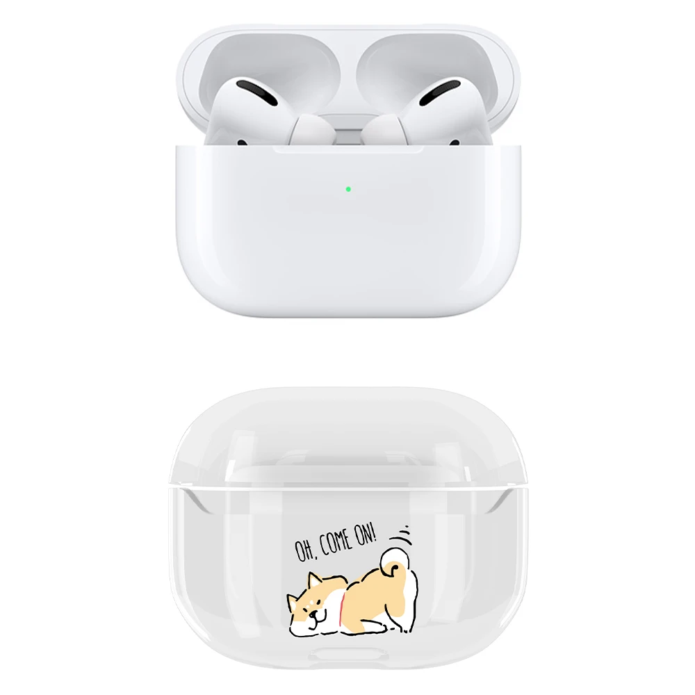 Чехол для Airpods Pro с милым мультяшным рисунком, прозрачный жесткий беспроводной Чехол для наушников Bluetooth для Apple Air Pods Pro