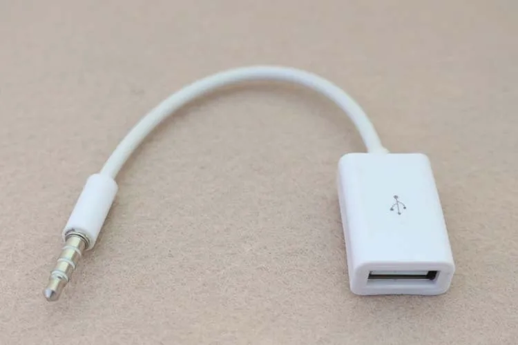 Автомобильный MP3 3,5 мм штекер AUX аудио разъем для USB 2,0 Женский кабель конвертер кабель для наушников Высокое качество ПВХ для автомобиля