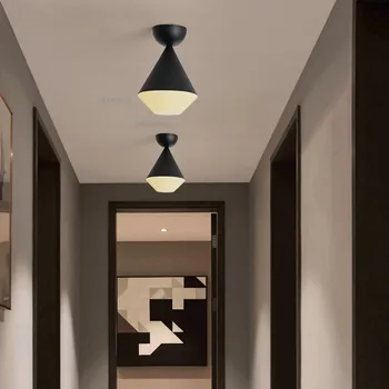 

Nordic Style LED Iron Ceiling Lights Macaron Modern Simple Bedroom Ceiling Light Bathroom Ceiling Lamps Kitchen Accessories