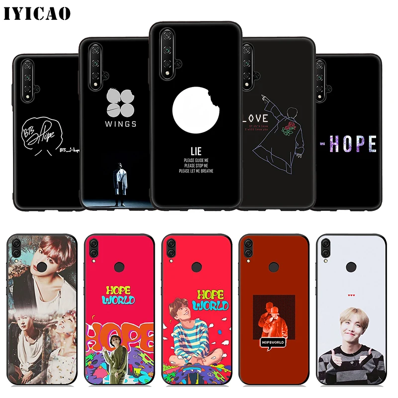IYICAO J-hope J hope мягкий чехол для huawei Honor 20 10 9X9 8X 8C 8 7X 7A 6A Lite Pro View Note телефона |