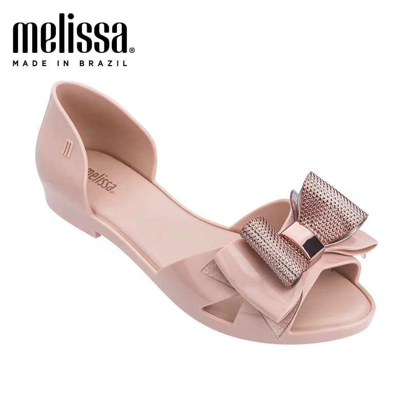 Melissa оригинальные женские сандалии с бантом Нескользящие Новинка лета