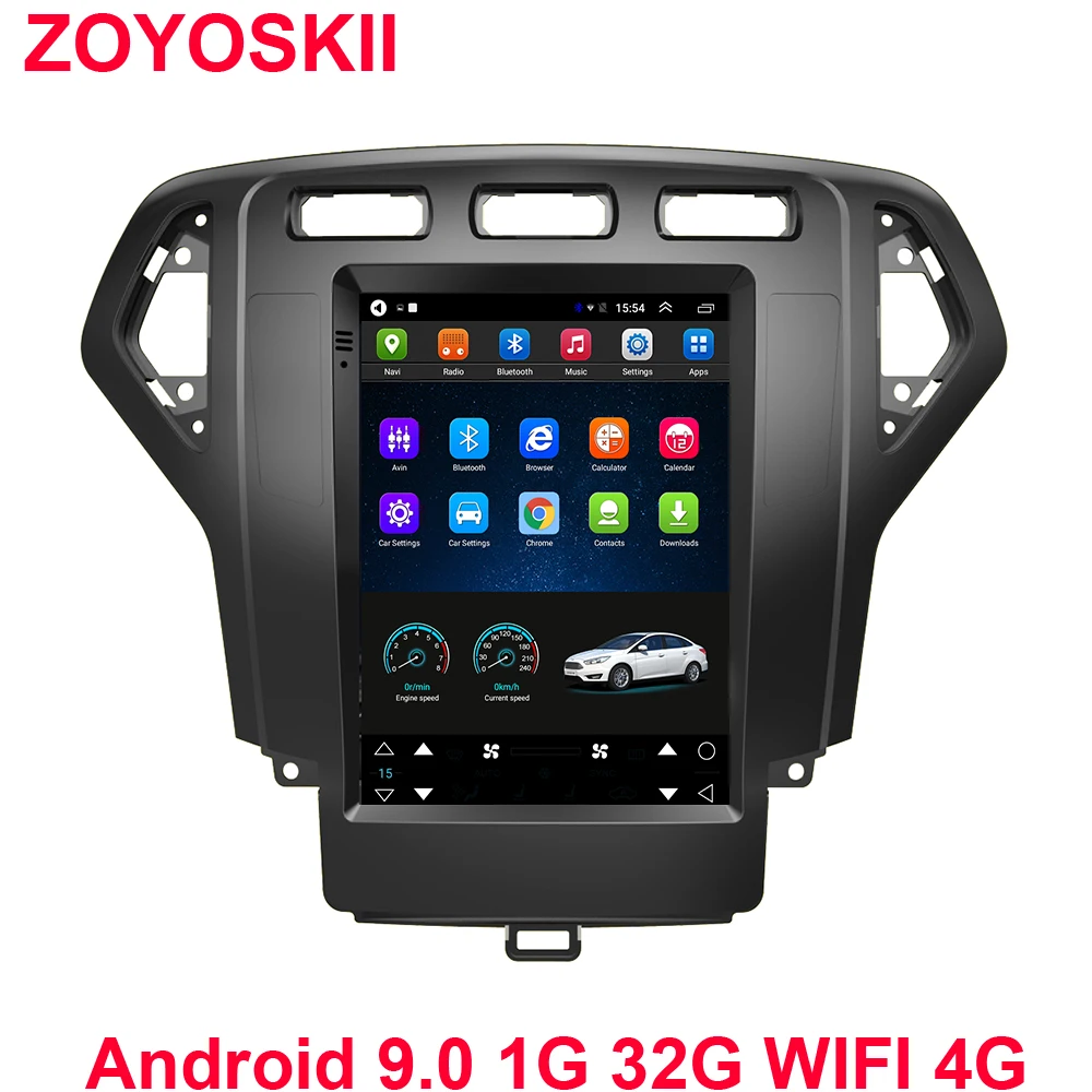 Android 9 0 10 4 дюймовый вертикальный экран автомобильный gps Радио bt навигатор плеер