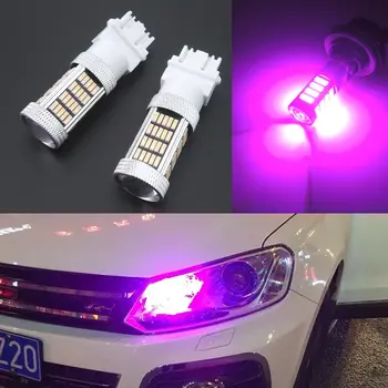 

Running Car Light Lights Bulbs 4114 4157 Super bright 2pcs 1 pair Pink
